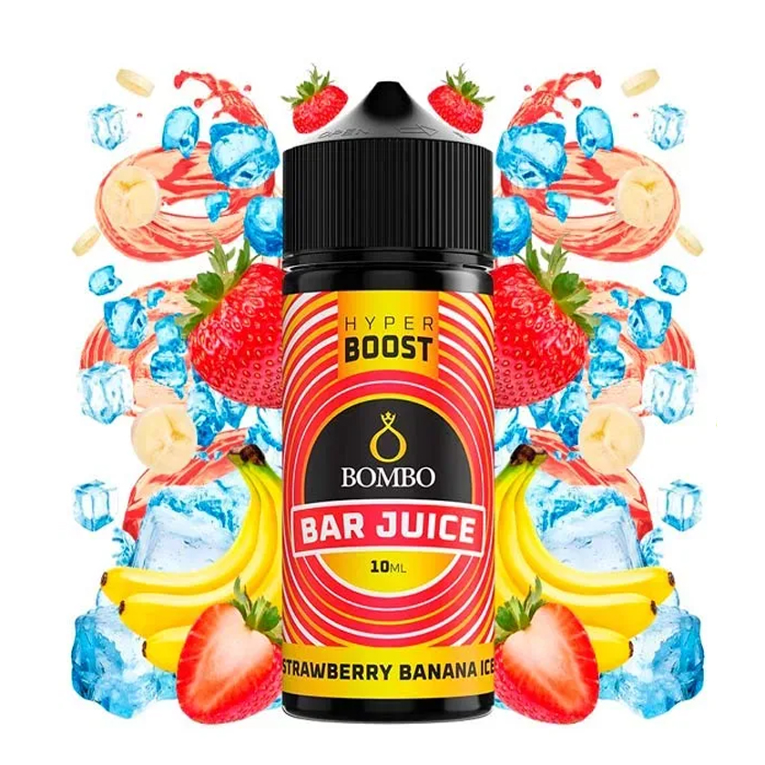 Bombo Hyper -Aroma Strawberry Banana Ice 10ml/120